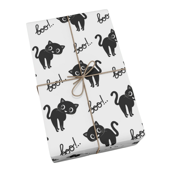 Boo Kitty Gift Wrap- Happy Little Kitty