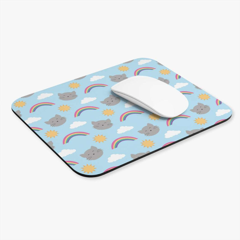 Blue Sky Kitty Mouse Pad - Happy Little Kitty