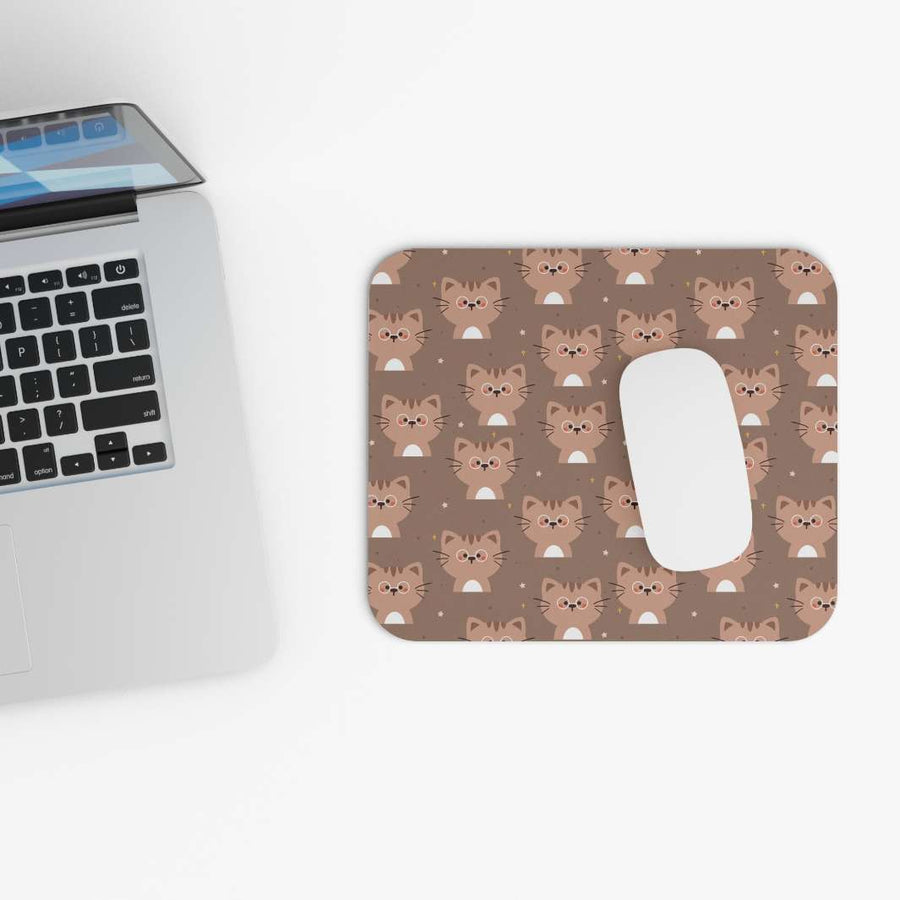 Chocolate Cat Mouse Pad - Happy Little Kitty