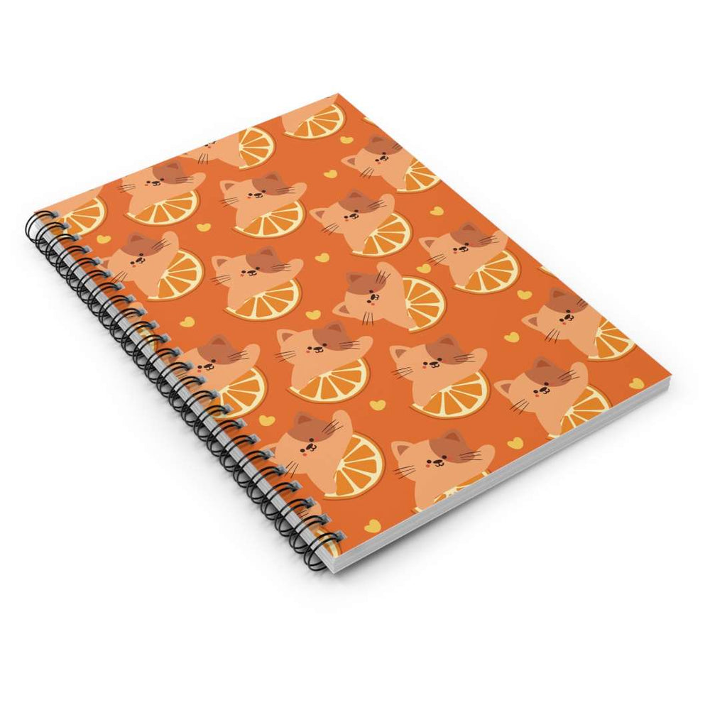 Citrus Cat Spiral Notebook - Happy Little Kitty