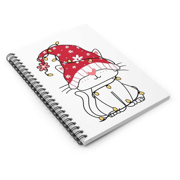 Gnome Kitty Spiral Notebook - Happy Little Kitty