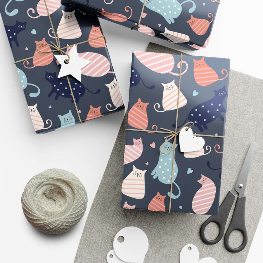 Whisker Wishes Gift Wrap - Happy Little Kitty