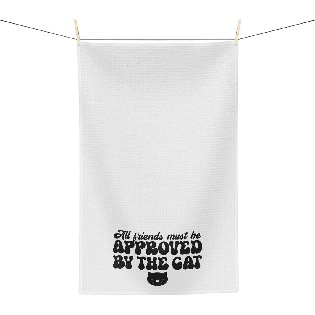 Approved by the Cat Tea Towel - Happy Little Kitty