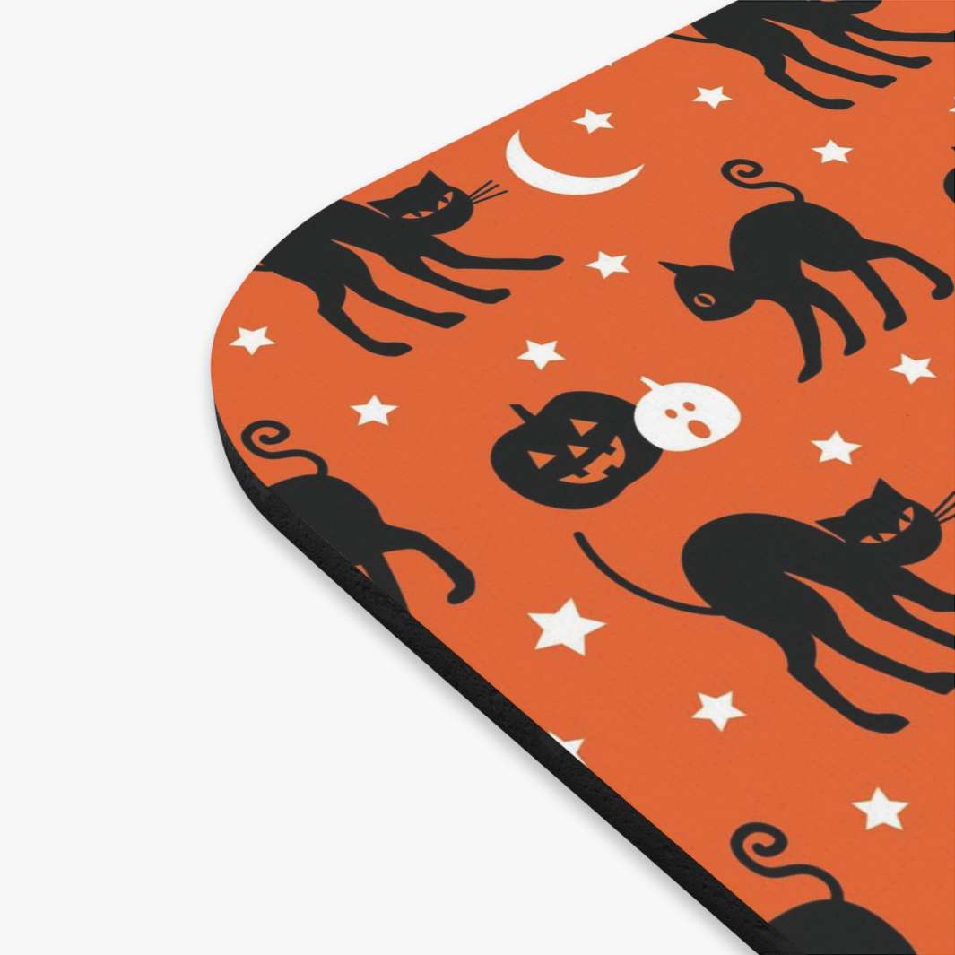 Black Cats and Pumpkins Mouse Pad - Happy Little Kitty