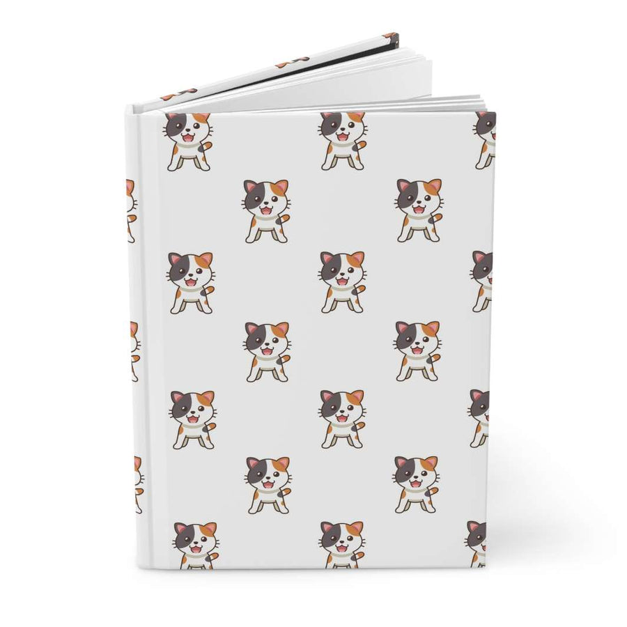 Calico Cat Hardcover Journal - Happy Little Kitty