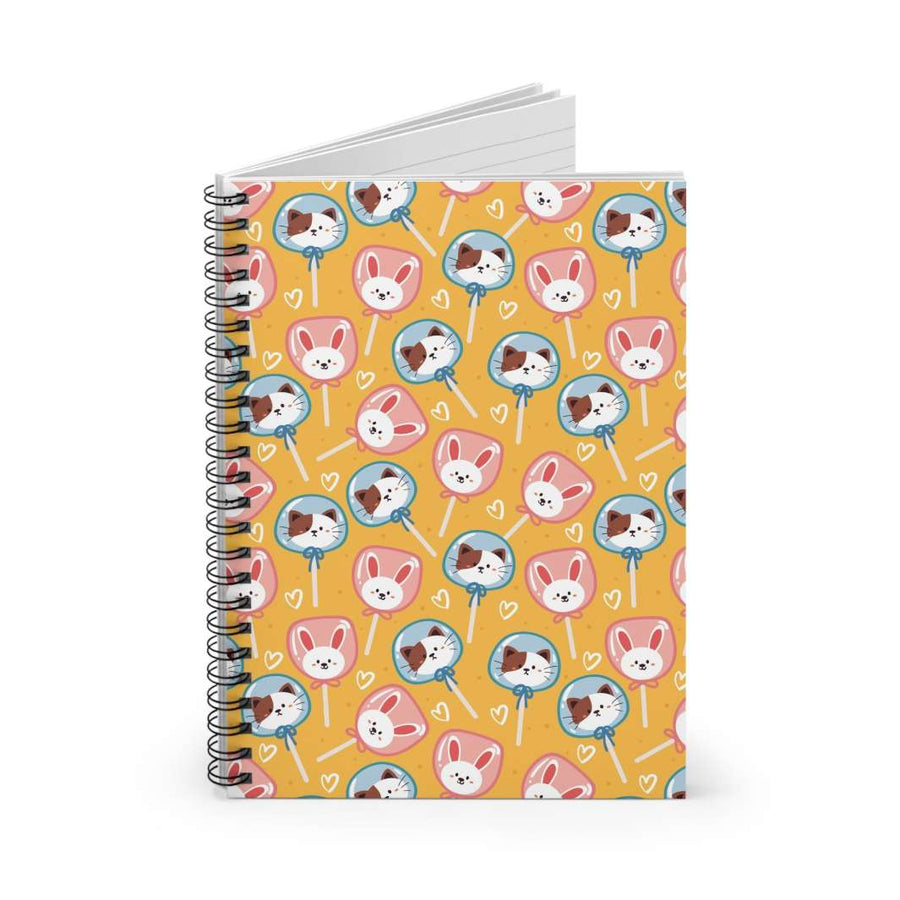 Candy Cat Spiral Notebook - Happy Little Kitty
