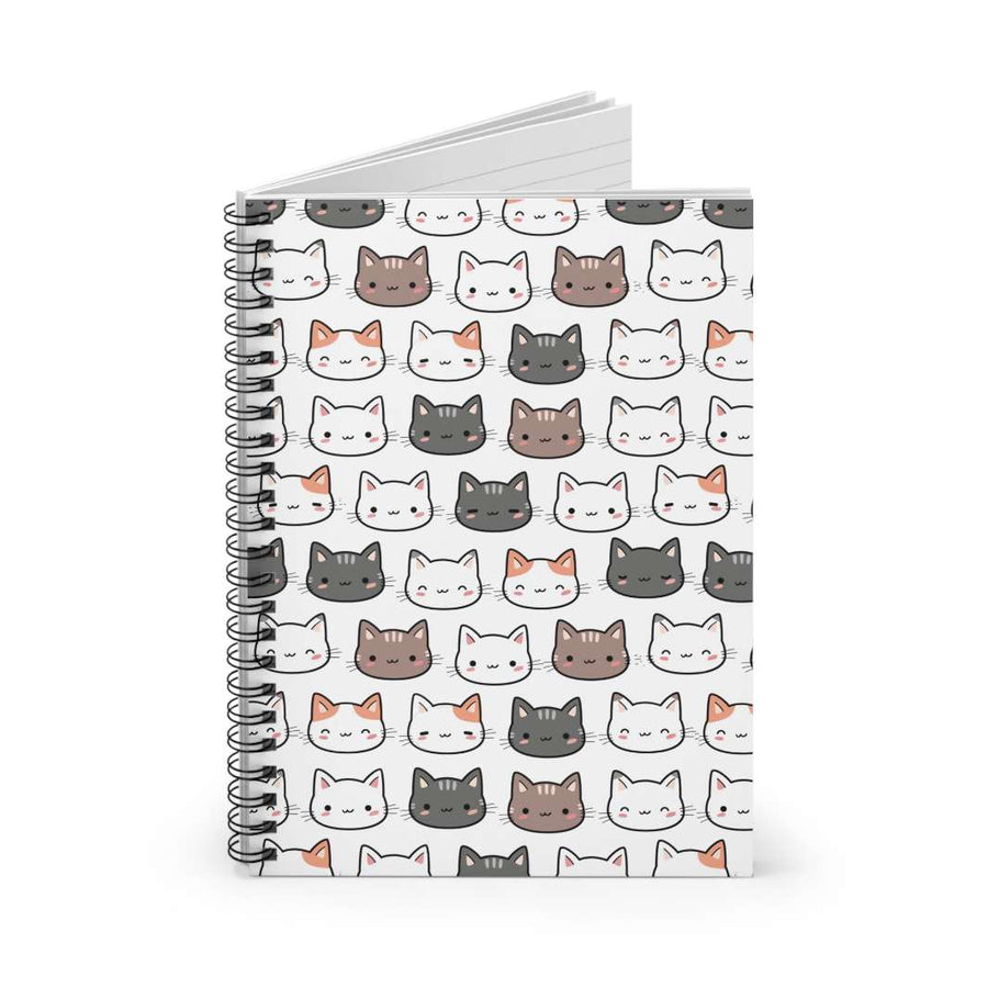 Cat Friends Spiral Notebook - Happy Little Kitty