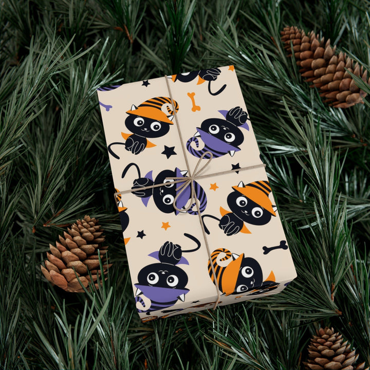 Cat Witch Gift Wrap - Happy Little Kitty