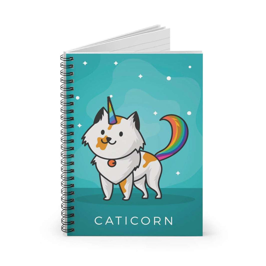 Caticorn Spiral Notebook - Happy Little Kitty