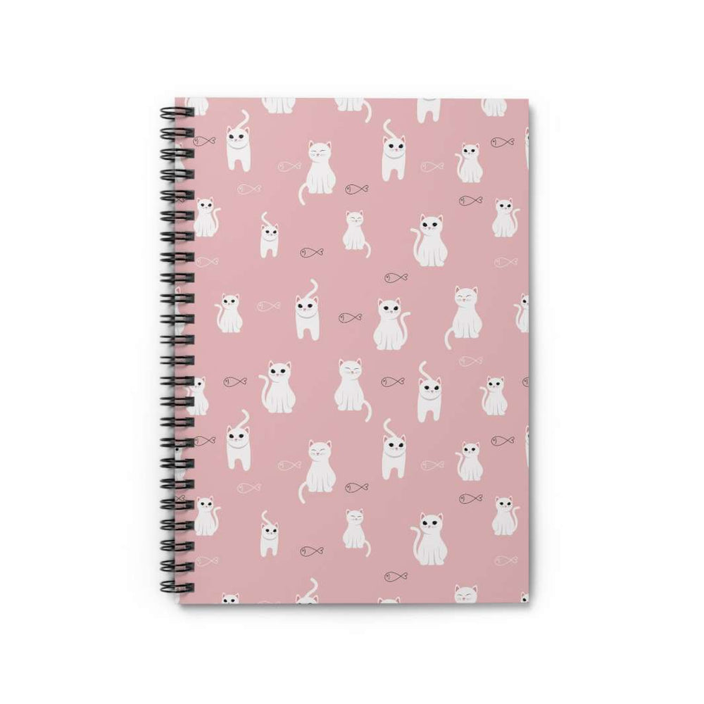 Cats and Fish Spiral Notebook - Happy Little Kitty