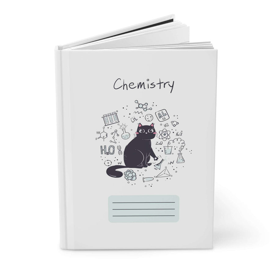 Chemistry Cat Hardcover Journal - Happy Little Kitty