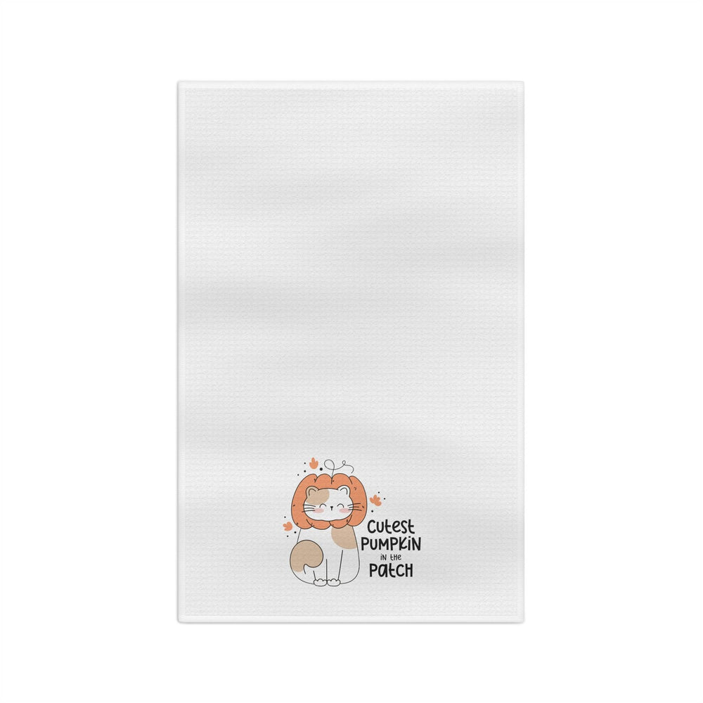 Cutest Pumpkin Cat In the Patch Tea Towel - Happy Little Kitty
