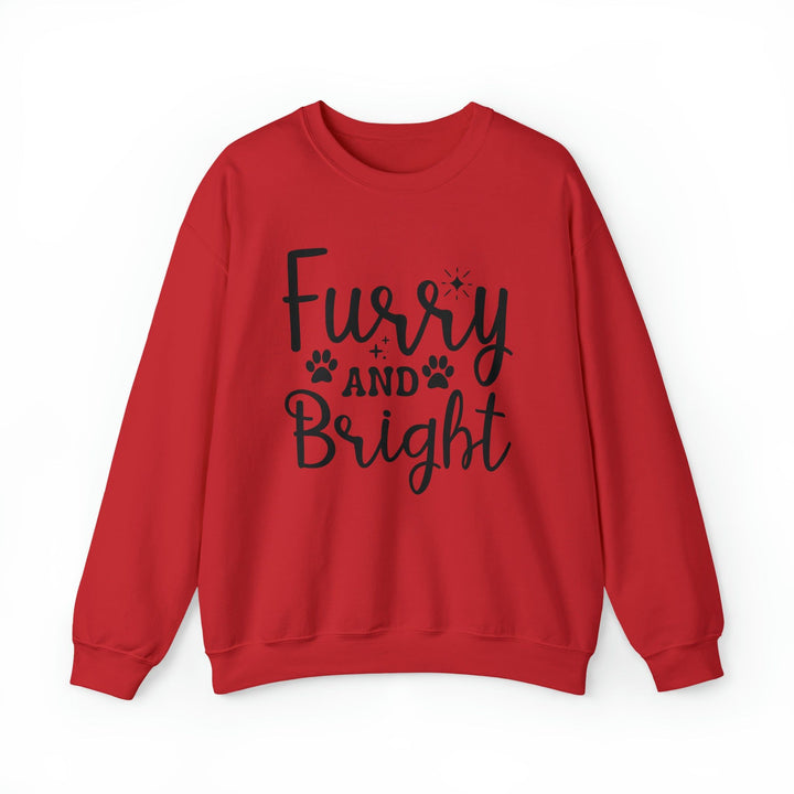 Furry and Bright Crewneck Sweatshirt - Happy Little Kitty