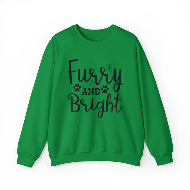 Furry and Bright Crewneck Sweatshirt - Happy Little Kitty