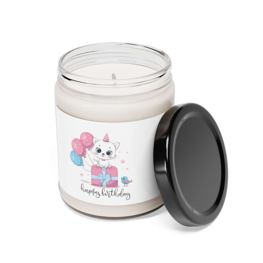 Happy Birthday Kitty Scented Soy Candle - Happy Little Kitty