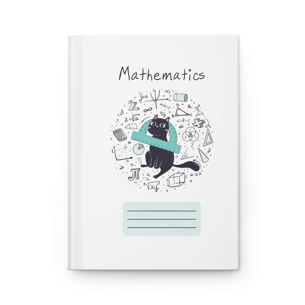 Mathematics Cat Hardcover Journal - Happy Little Kitty
