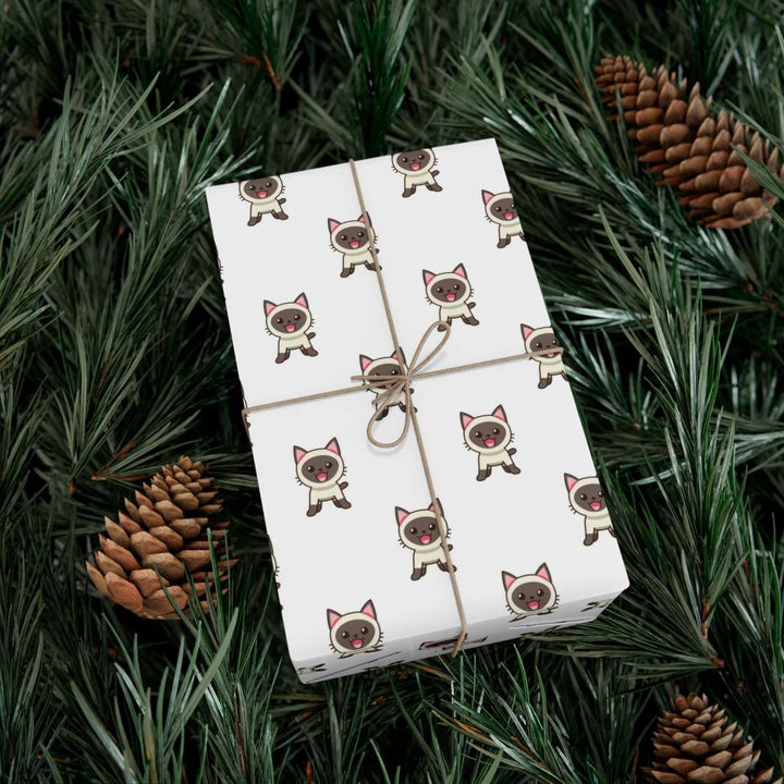 Siamese Cat Gift Wrap - Happy Little Kitty