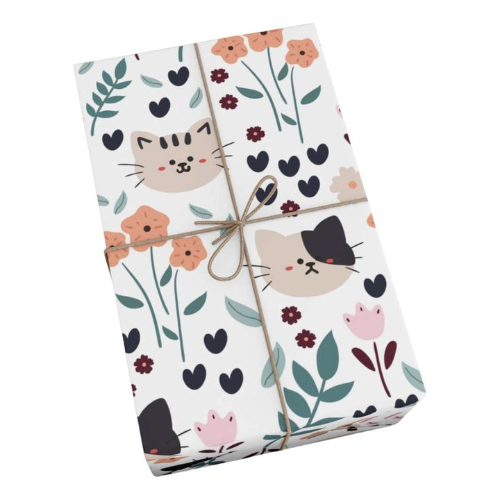 Springtime Kitty Gift Wrap	4	Springtime Kitty Gift Wrap - Happy Little Kitty