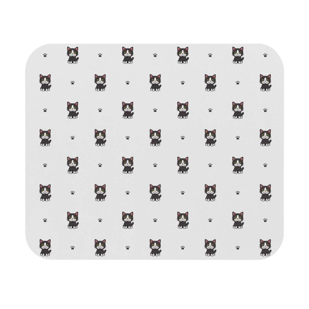 Tuxedo Cat Mouse Pad - Happy Little Kitty
