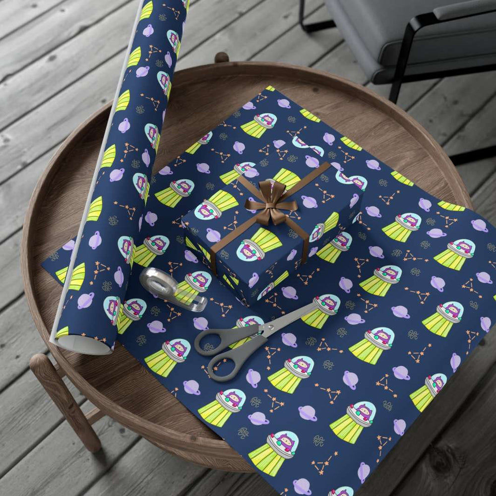 UFO Cat Gift Wrap - Happy Little Kitty