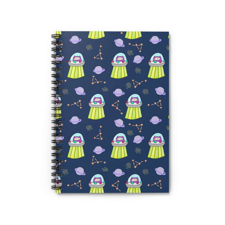 UFO Cat Spiral Notebook - Happy Little Kitty