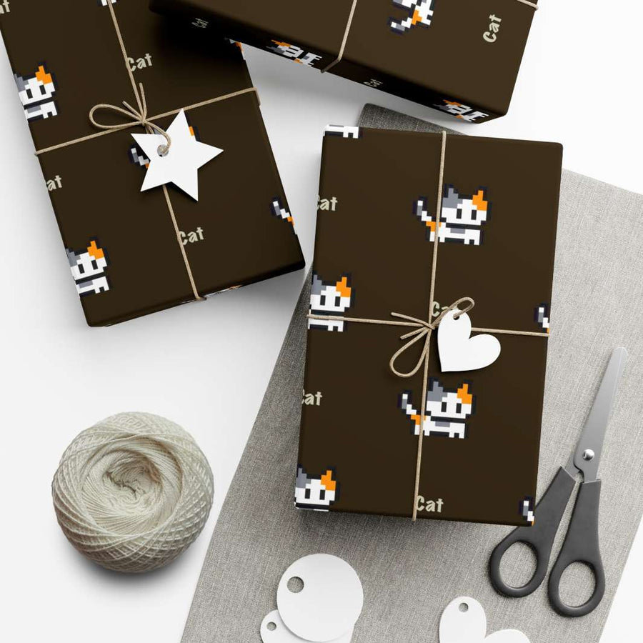 Video Game Cat Gift Wrap - Happy Little Kitty