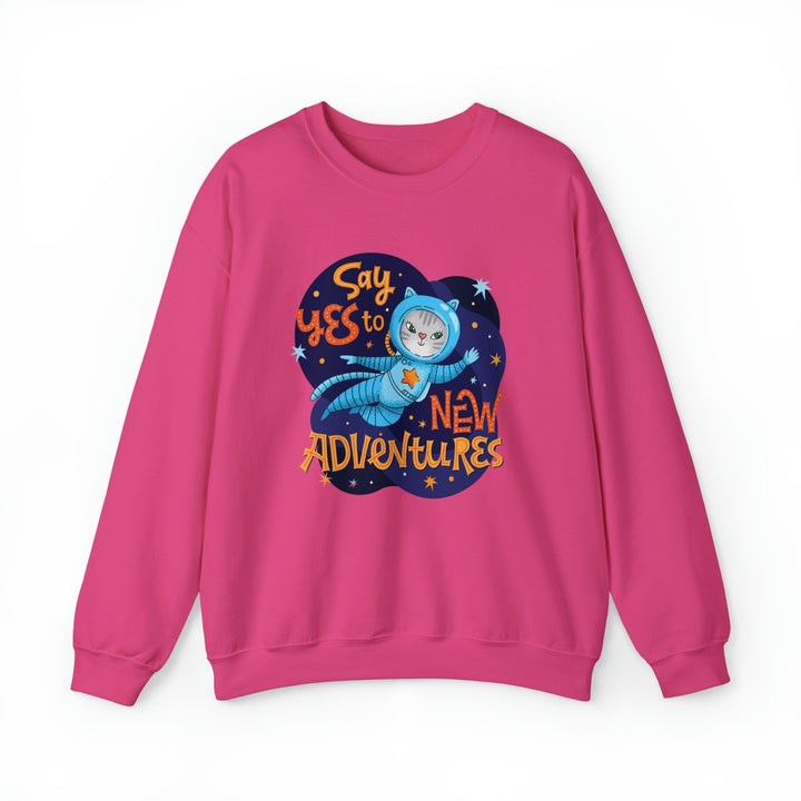Adventure Kitty Crewneck Sweatshirt - Happy Little Kitty