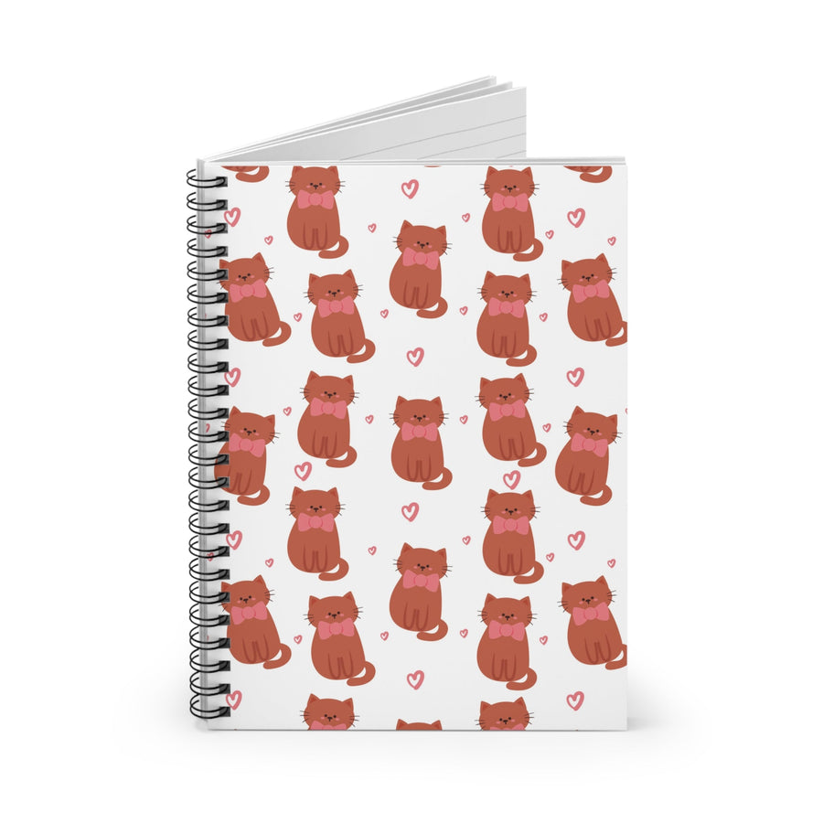 Bow Tie Cat Spiral Notebook - Happy Little Kitty
