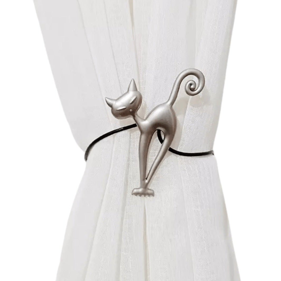 Cat Curtain Hooks- Silver - Happy Little Kitty
