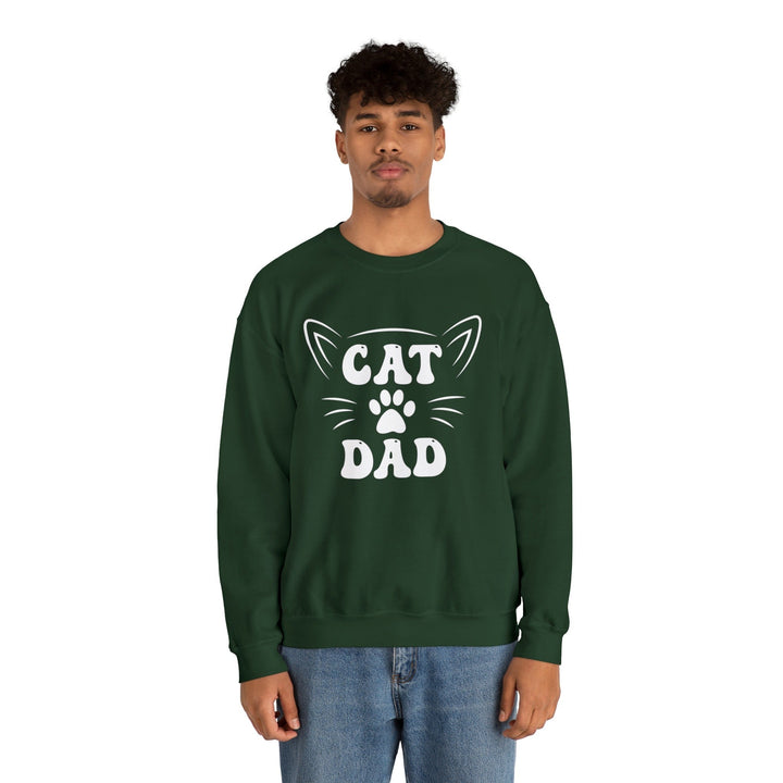 Cat Dad Crewneck Sweatshirt - Happy Little Kitty