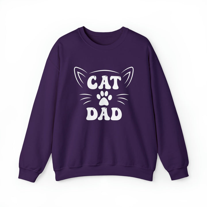 Cat Dad Crewneck Sweatshirt - Happy Little Kitty