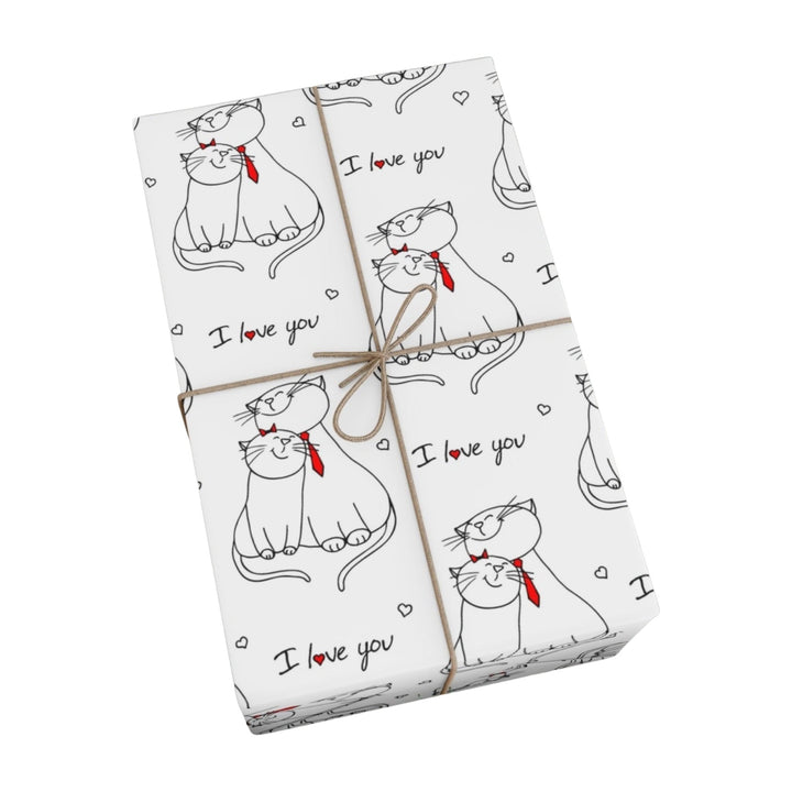 Cat Love Gift Wrap - Happy Little Kitty