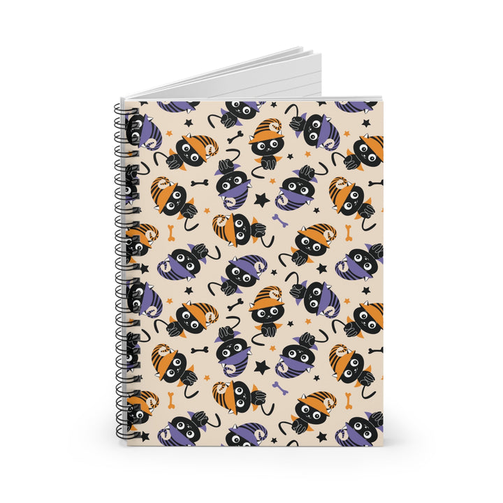 Cat Witch Spiral Notebook - Happy Little Kitty