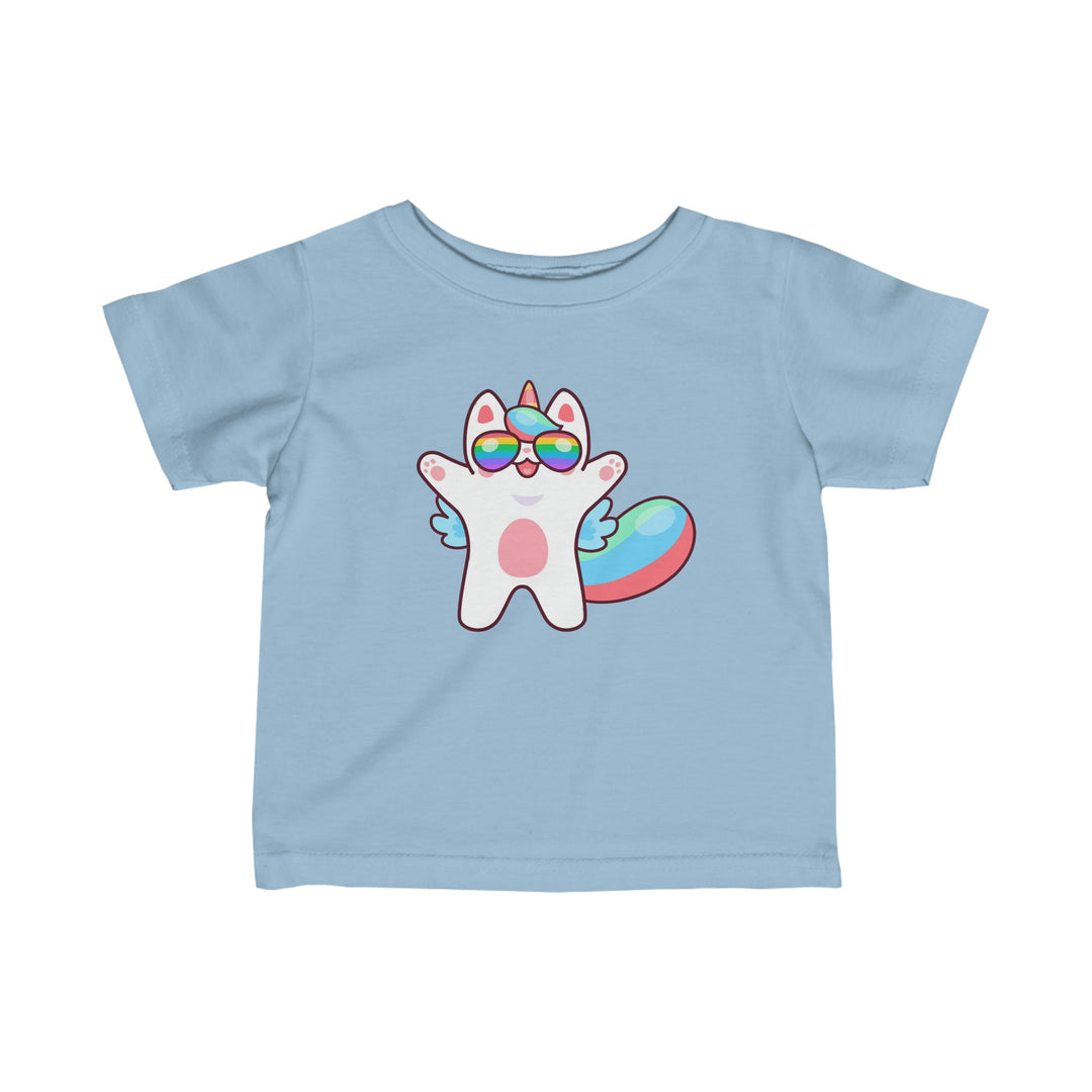 Caticorn Party Time Infant Fine Jersey T-Shirt - Happy Little Kitty