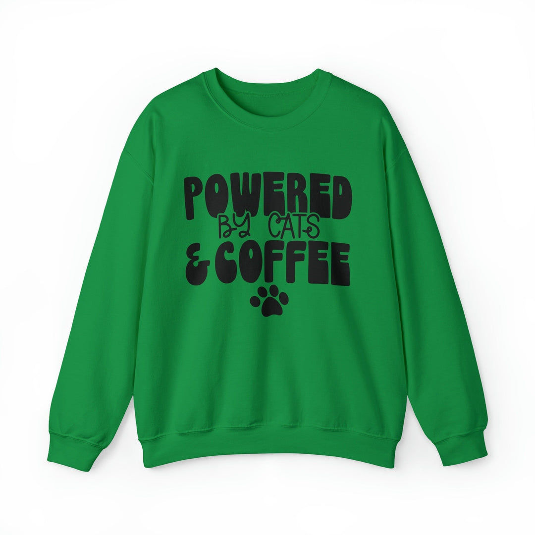 Cats and Coffee Crewneck Sweatshirt - Happy Little Kitty
