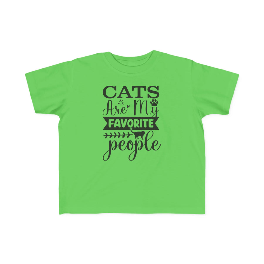 Cats Are My Favorite People Toddler Tee - Happy Little Kitty