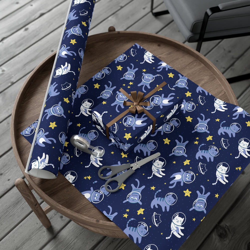 Cats in Space Gift Wrap - Happy Little Kitty