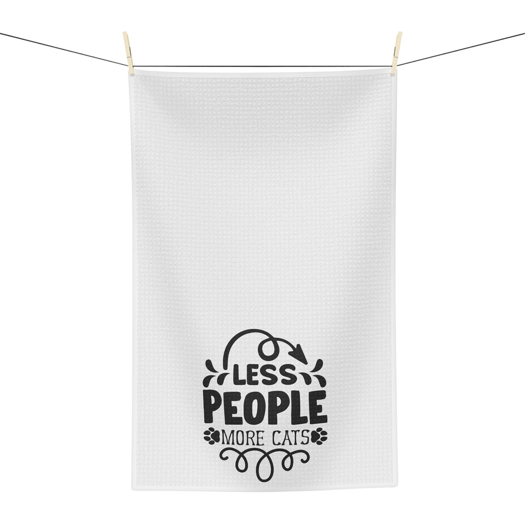 Cats Not People Tea Towel - Happy Little Kitty