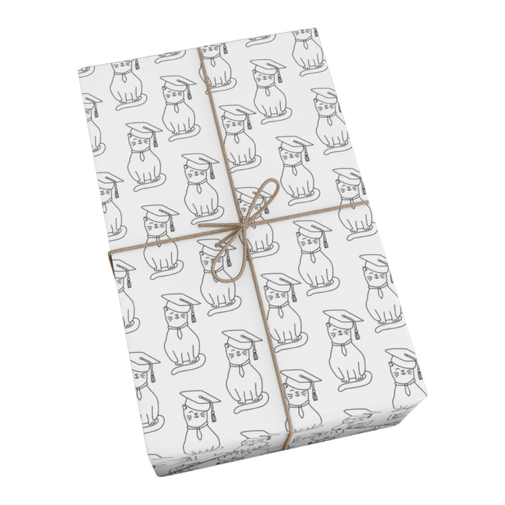 Commencement Cat Gift Wrap - Happy Little Kitty