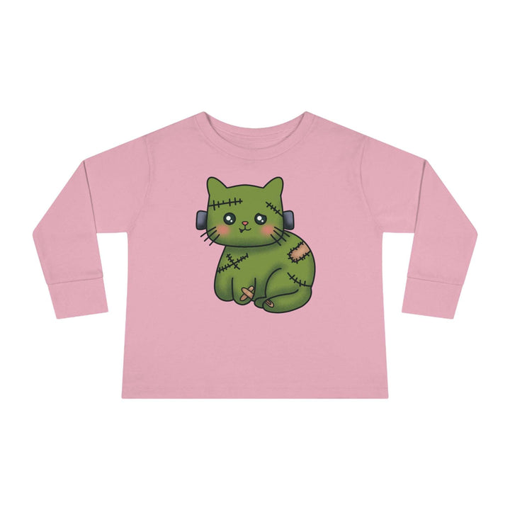 Frankenkitty Toddler Long Sleeve Tee - Happy Little Kitty