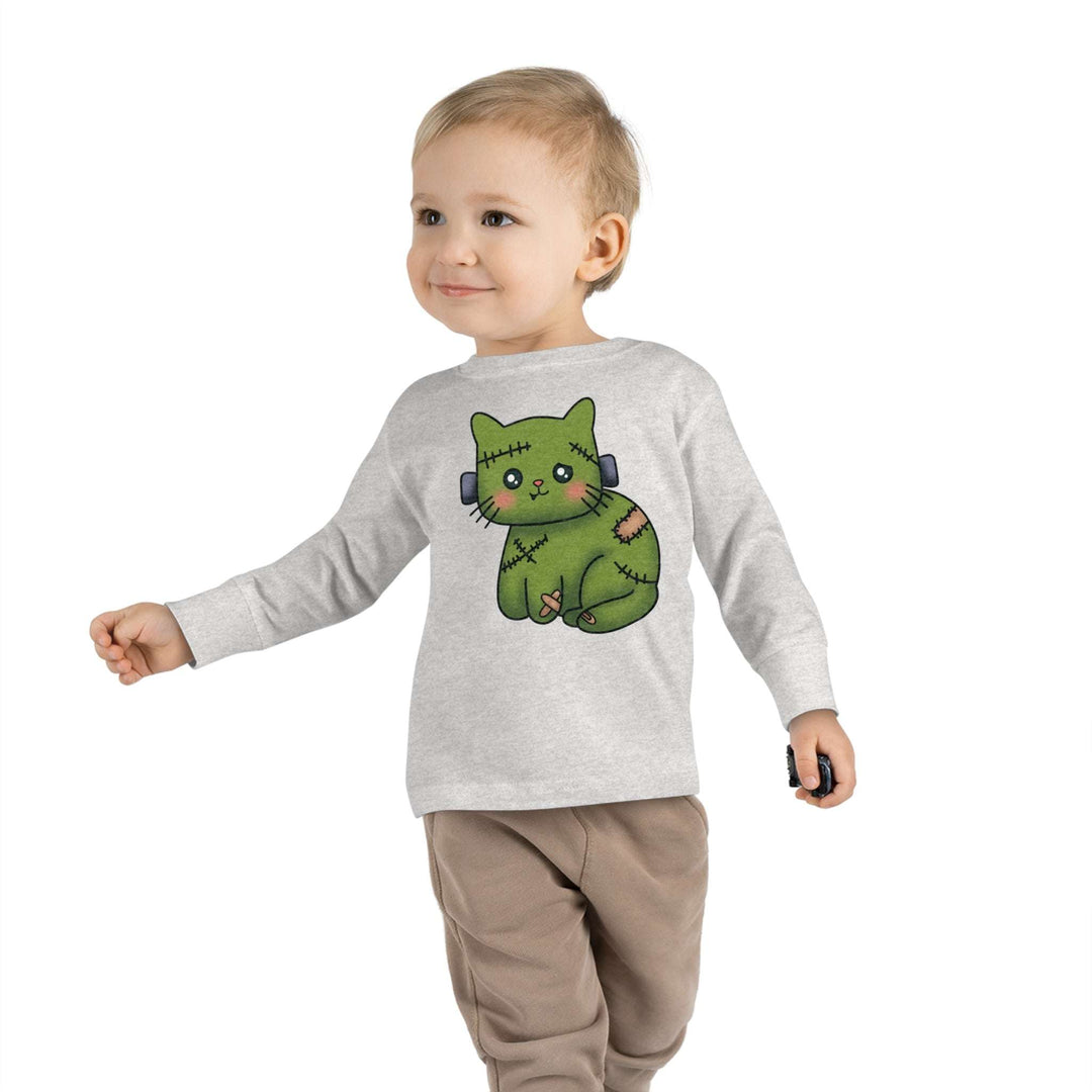 Frankenkitty Toddler Long Sleeve Tee - Happy Little Kitty