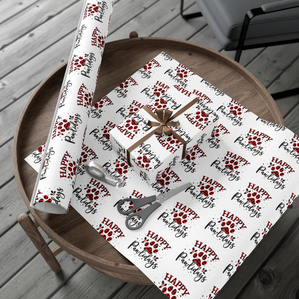 Happy Pawlidays Gift Wrap - Happy Little Kitty