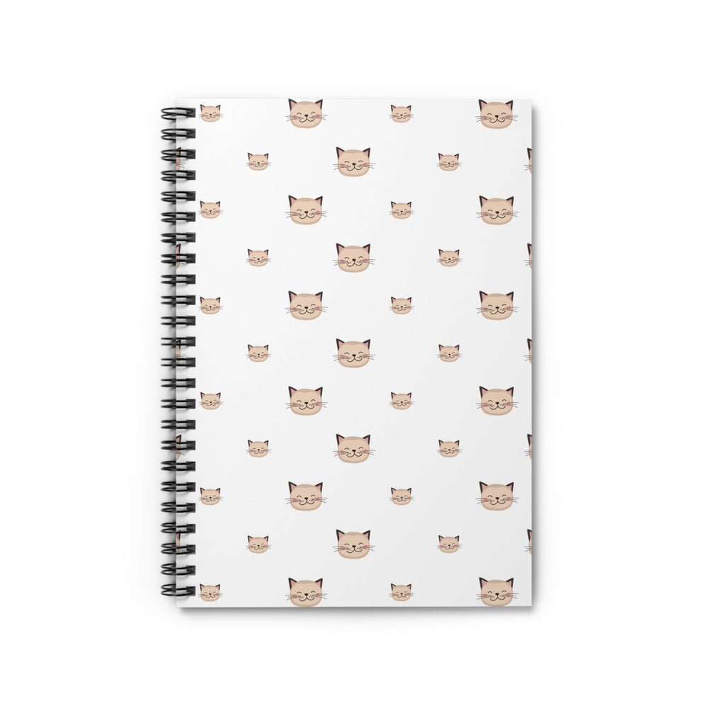 Happy Tabby Cat Spiral Notebook - Happy Little Kitty
