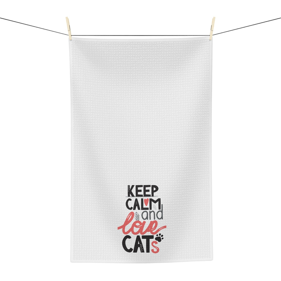 Keep Calm Love Cats Tea Towel - Happy Little Kitty