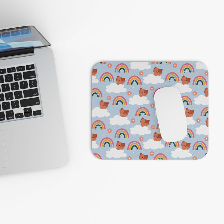 Kitties in the Clouds Mouse Pad - Happy Little Kitty
