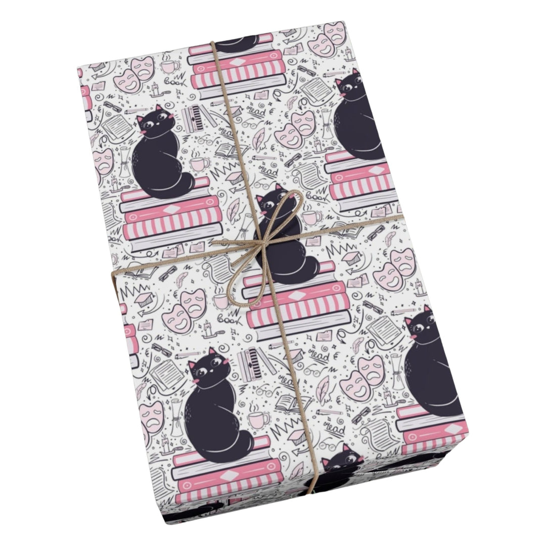 Literature Cat Gift Wrap - Happy Little Kitty