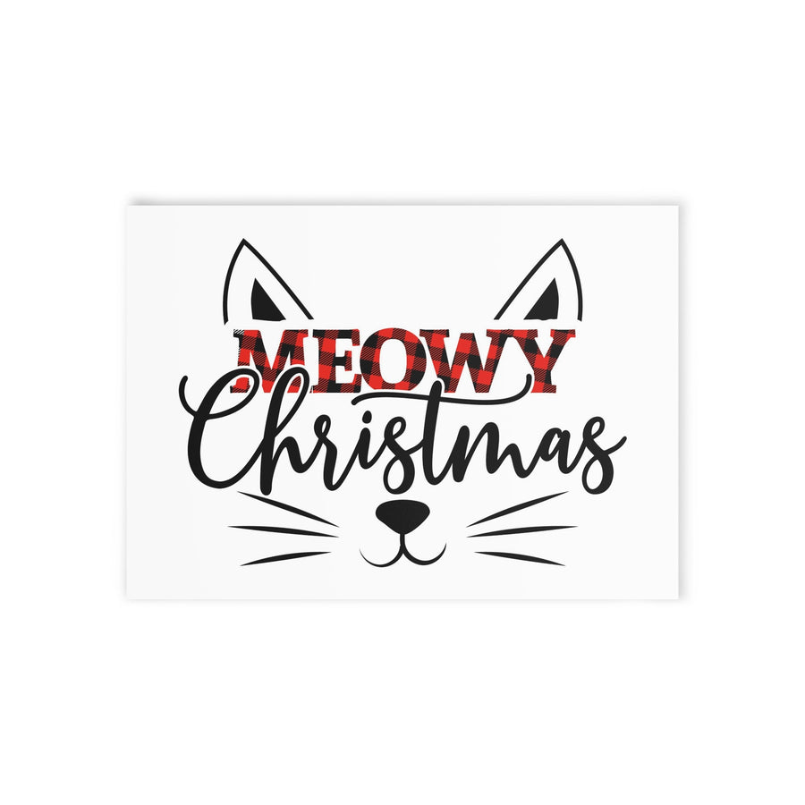Meowy Christmas Greeting Card - Happy Little Kitty