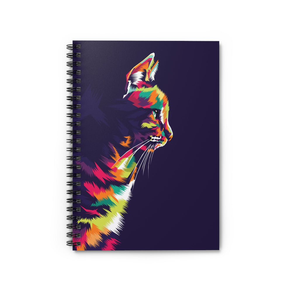 Multi-Color Kitty Spiral Notebook - Ruled Line - Happy Little Kitty