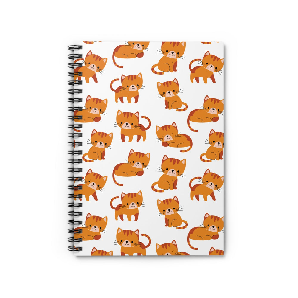 Orange Kitten Spiral Notebook - Happy Little Kitty