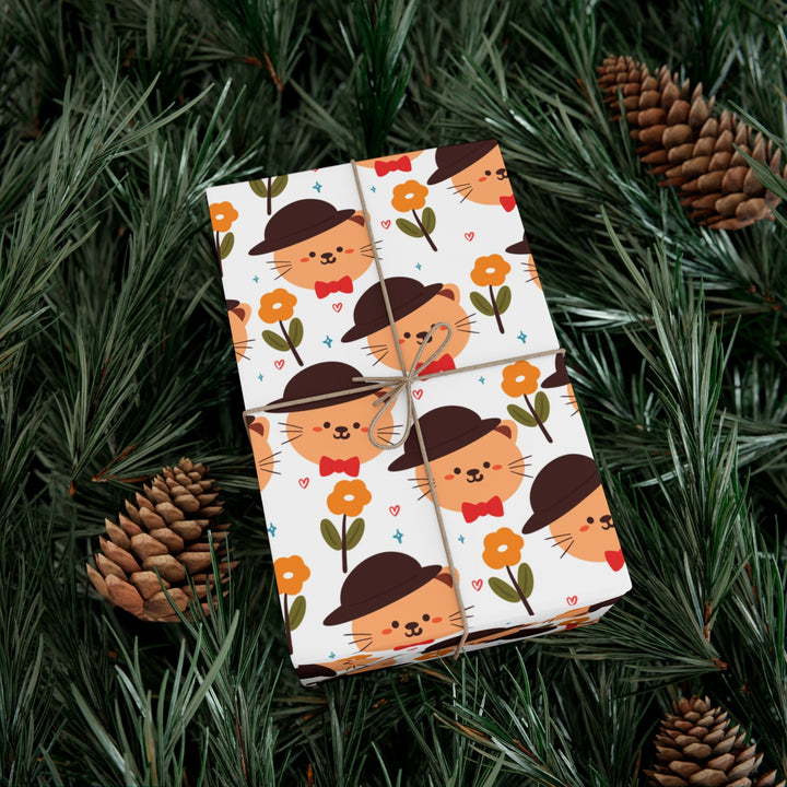 Posh Cat Gift Wrap - Happy Little Kitty
